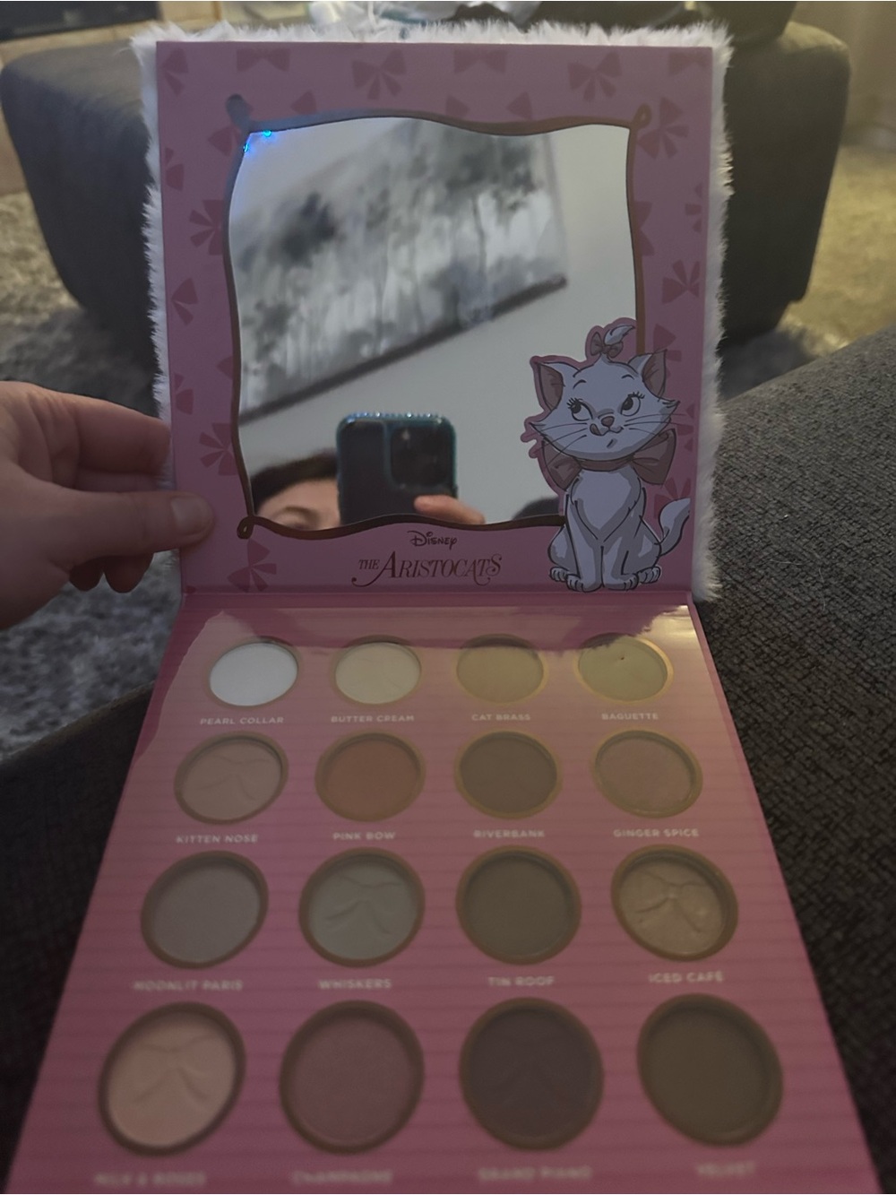 Disney The Aristocats Eyeshadow Palette — Pink, Cream, Brown, Gold